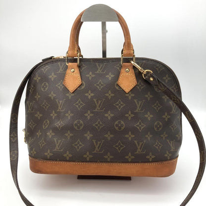 Louis Vuitton Hand Shoulder Bag Tote Purse 2way M51130 Monogram Leather Brown