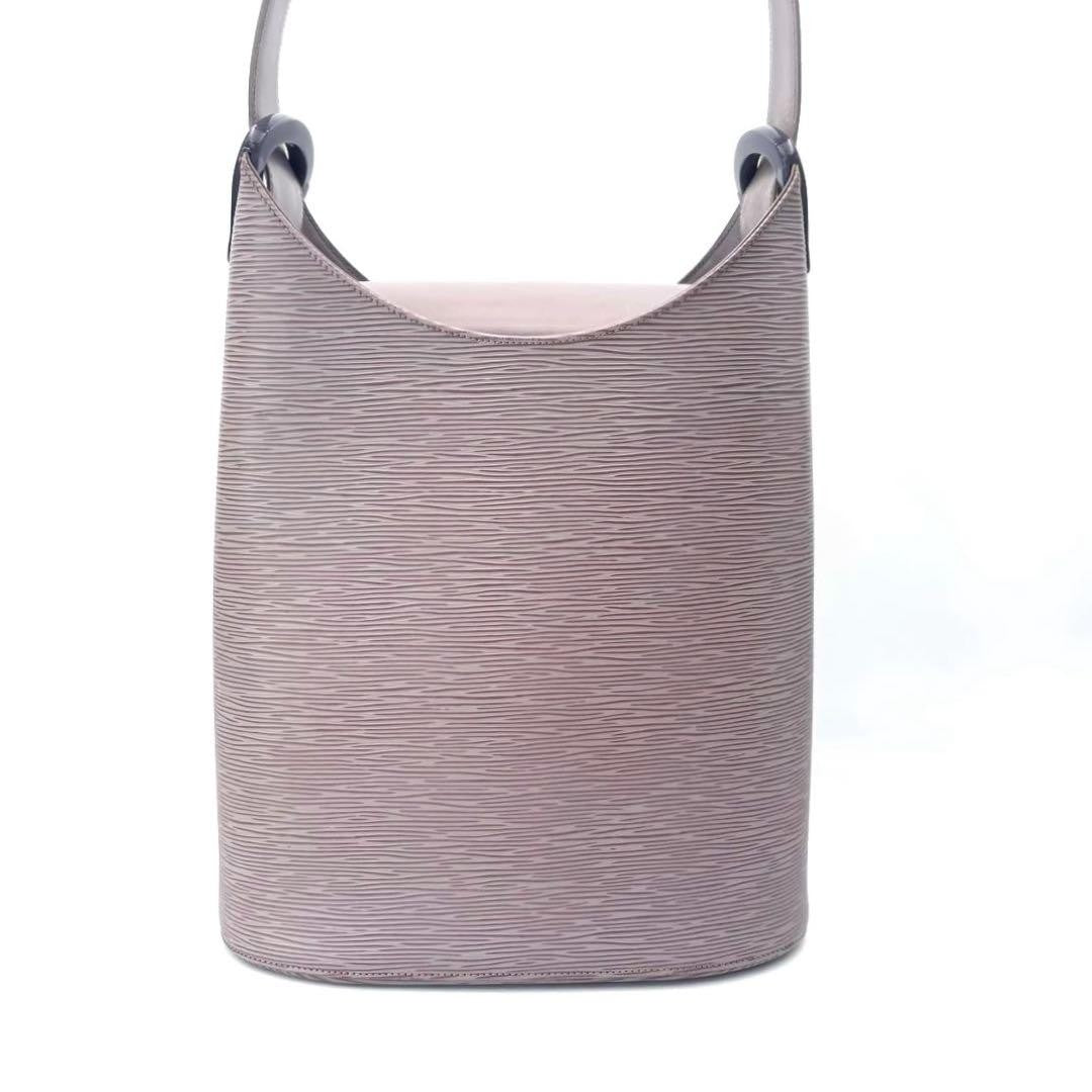 Louis Vuitton Hand Bag Tote Purse M5281B Epi Purple Authentic