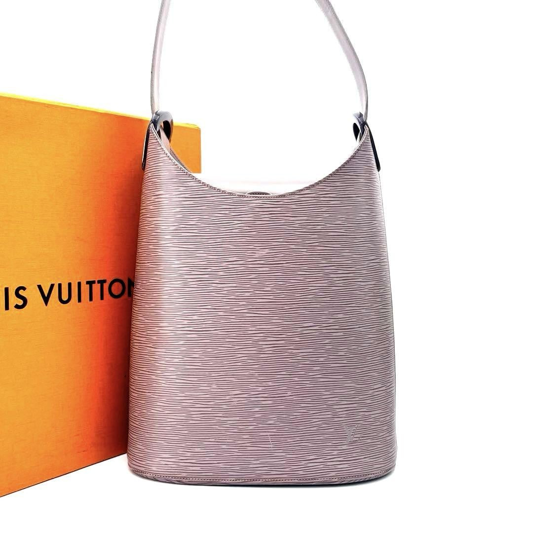 Louis Vuitton Hand Bag Tote Purse M5281B Epi Purple Authentic