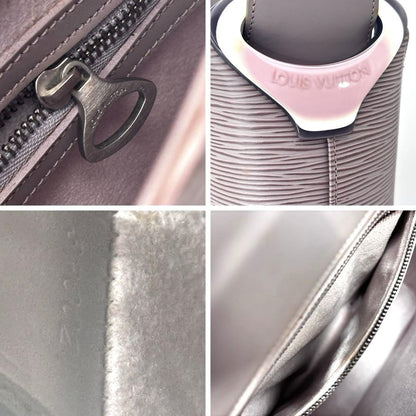 Louis Vuitton Hand Bag Tote Purse M5281B Epi Purple Authentic