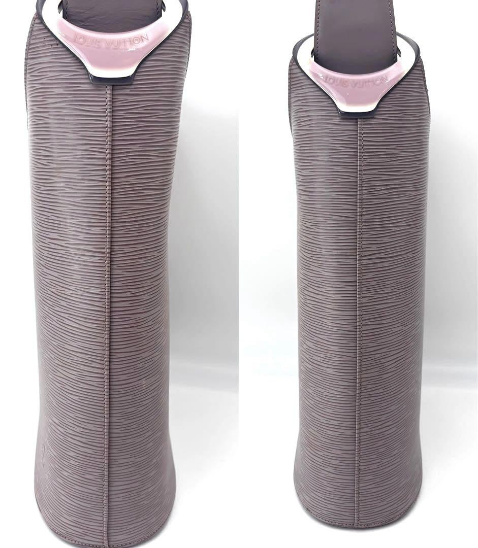 Louis Vuitton Hand Bag Tote Purse M5281B Epi Purple Authentic