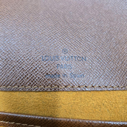 Louis Vuitton Shoulder Bag Purse Monogram Leather Brown Authentic