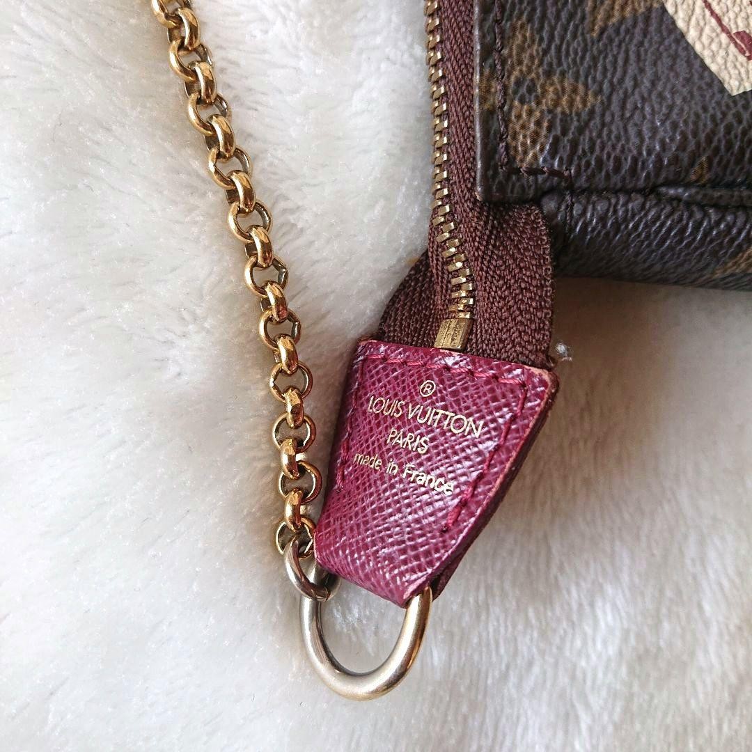 Louis Vuitton Accessory Pouch Hand Pouch Monogram M63798 Brown Authentic