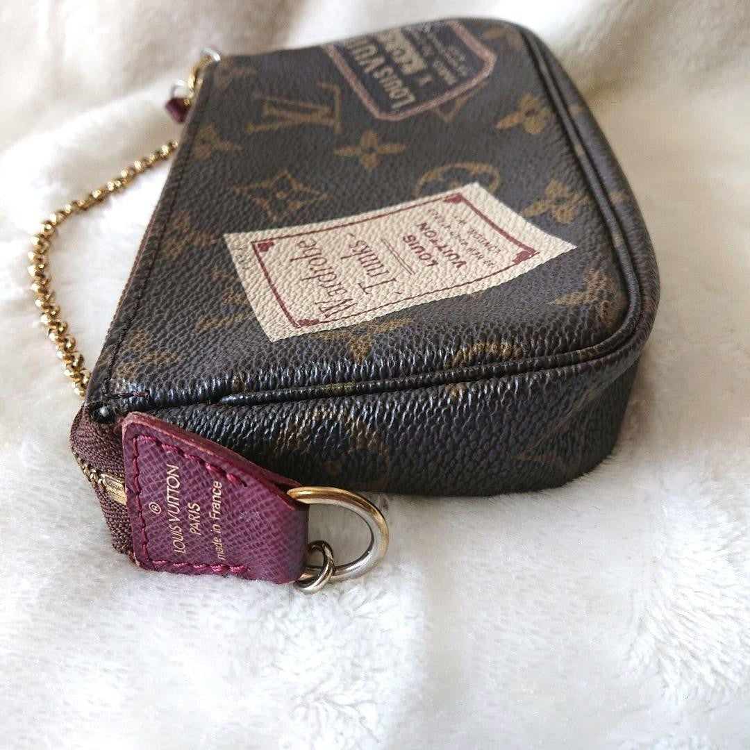 Louis Vuitton Accessory Pouch Hand Pouch Monogram M63798 Brown Authentic