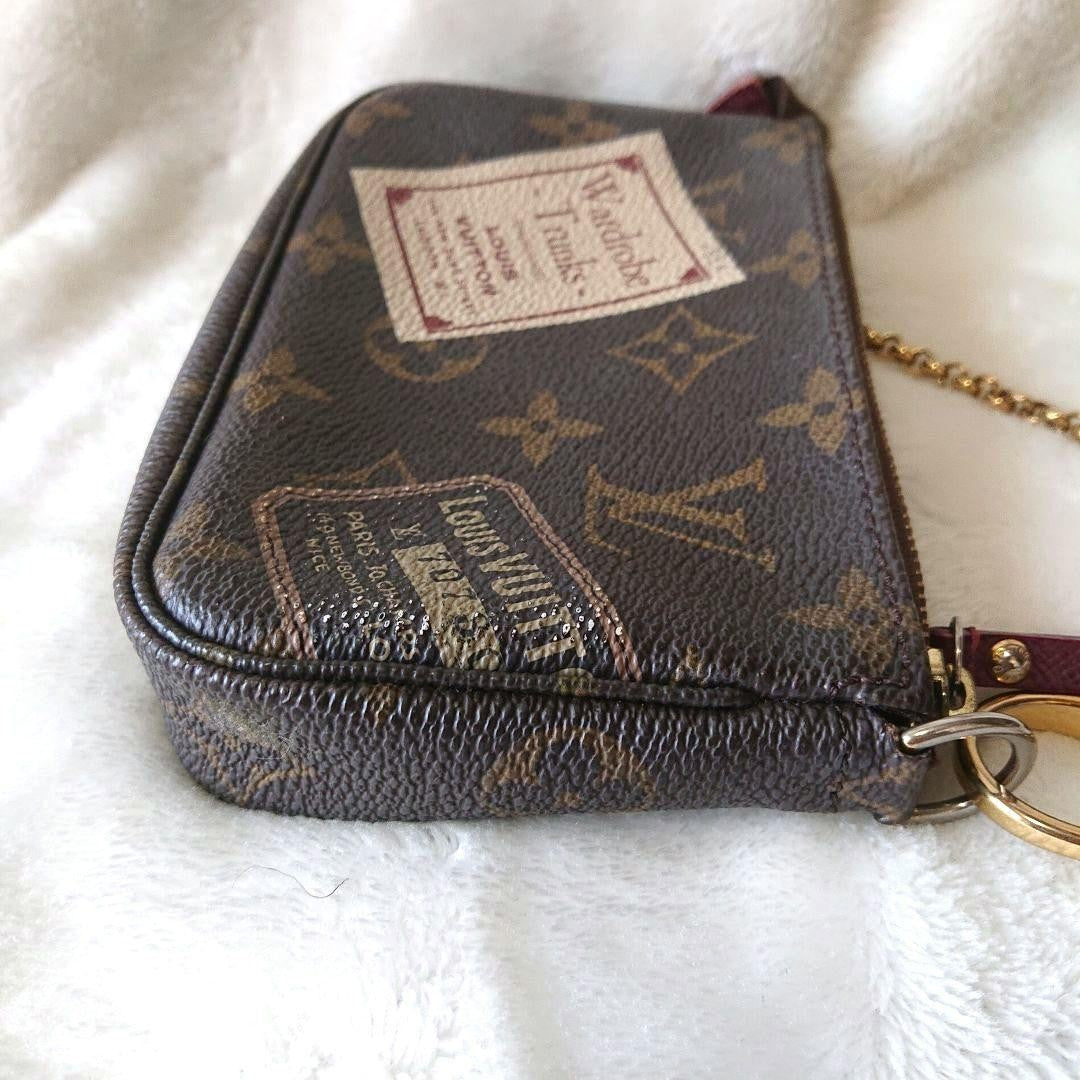 Louis Vuitton Accessory Pouch Hand Pouch Monogram M63798 Brown Authentic