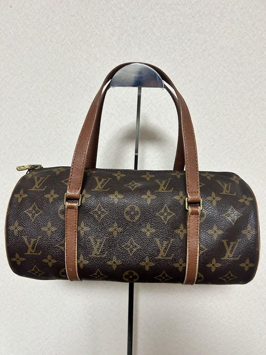 Louis Vuitton Hand Bag Tote Purse Monogram Brown Authentic