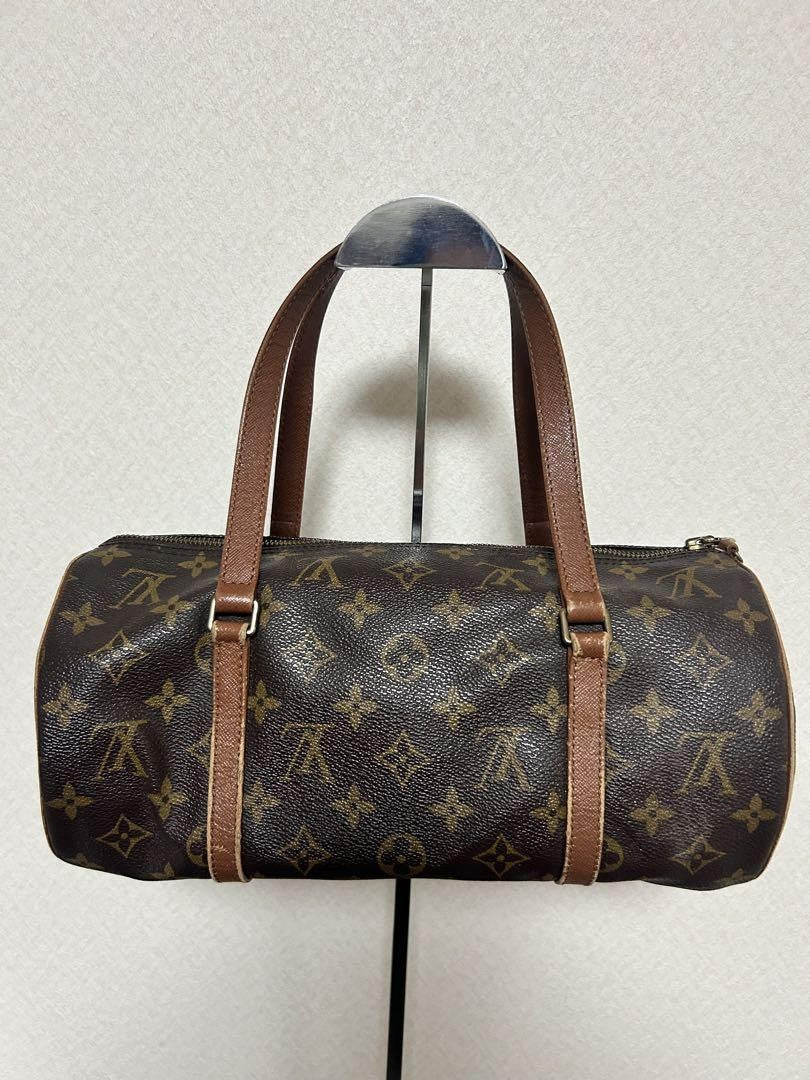 Louis Vuitton Hand Bag Tote Purse Monogram Brown Authentic