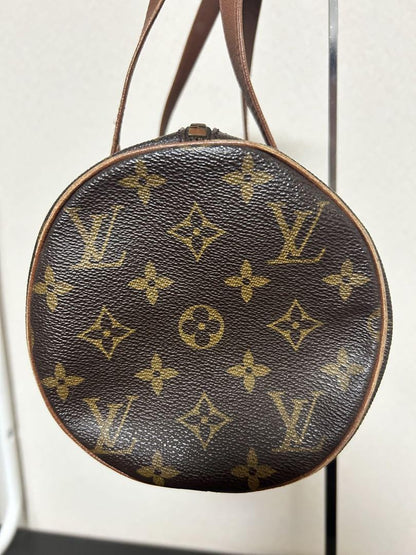Louis Vuitton Hand Bag Tote Purse Monogram Brown Authentic