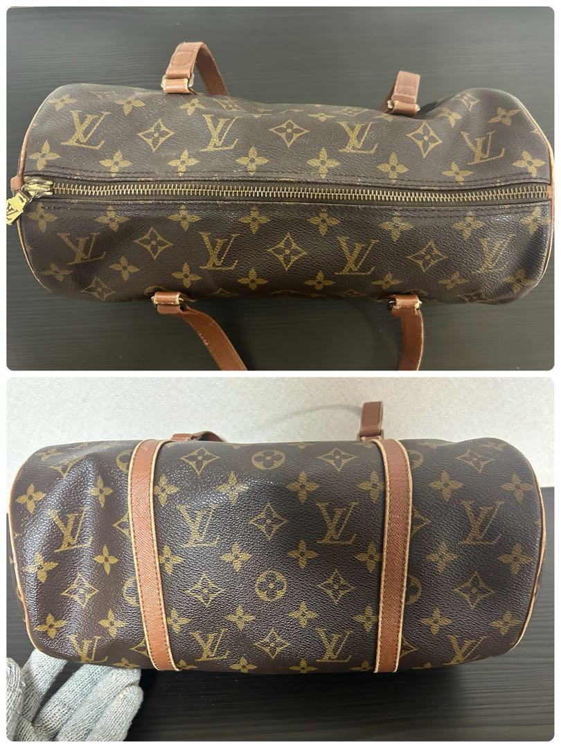Louis Vuitton Hand Bag Tote Purse Monogram Brown Authentic