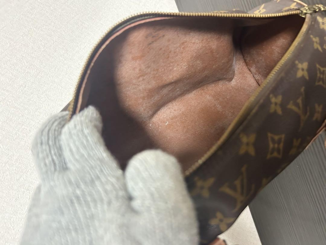 Louis Vuitton Hand Bag Tote Purse Monogram Brown Authentic