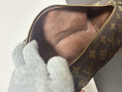 Louis Vuitton Hand Bag Tote Purse Monogram Brown Authentic