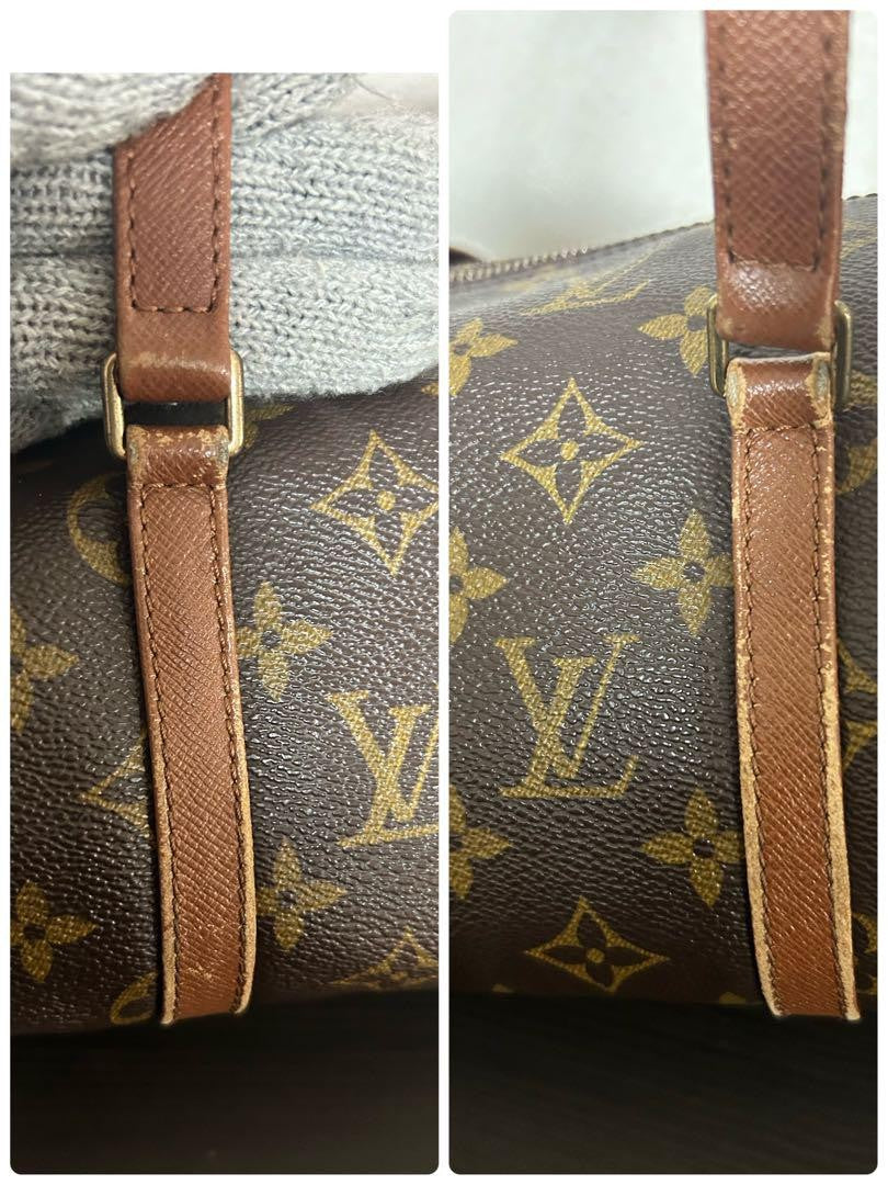 Louis Vuitton Hand Bag Tote Purse Monogram Brown Authentic