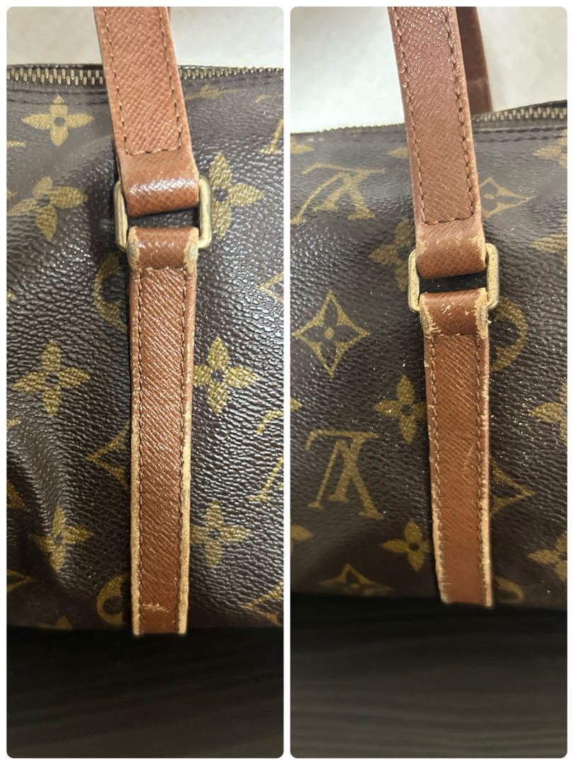 Louis Vuitton Hand Bag Tote Purse Monogram Brown Authentic