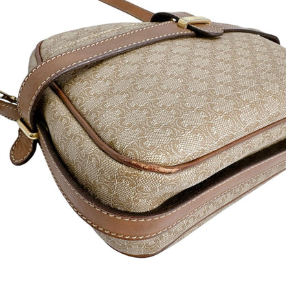 CELINE shoulder bag Macadam Purse PVC Leather Brown Authentic Women's Used