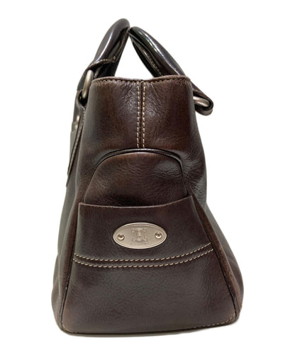 CELINE Hand Bag Tote Purse Brown Authentic