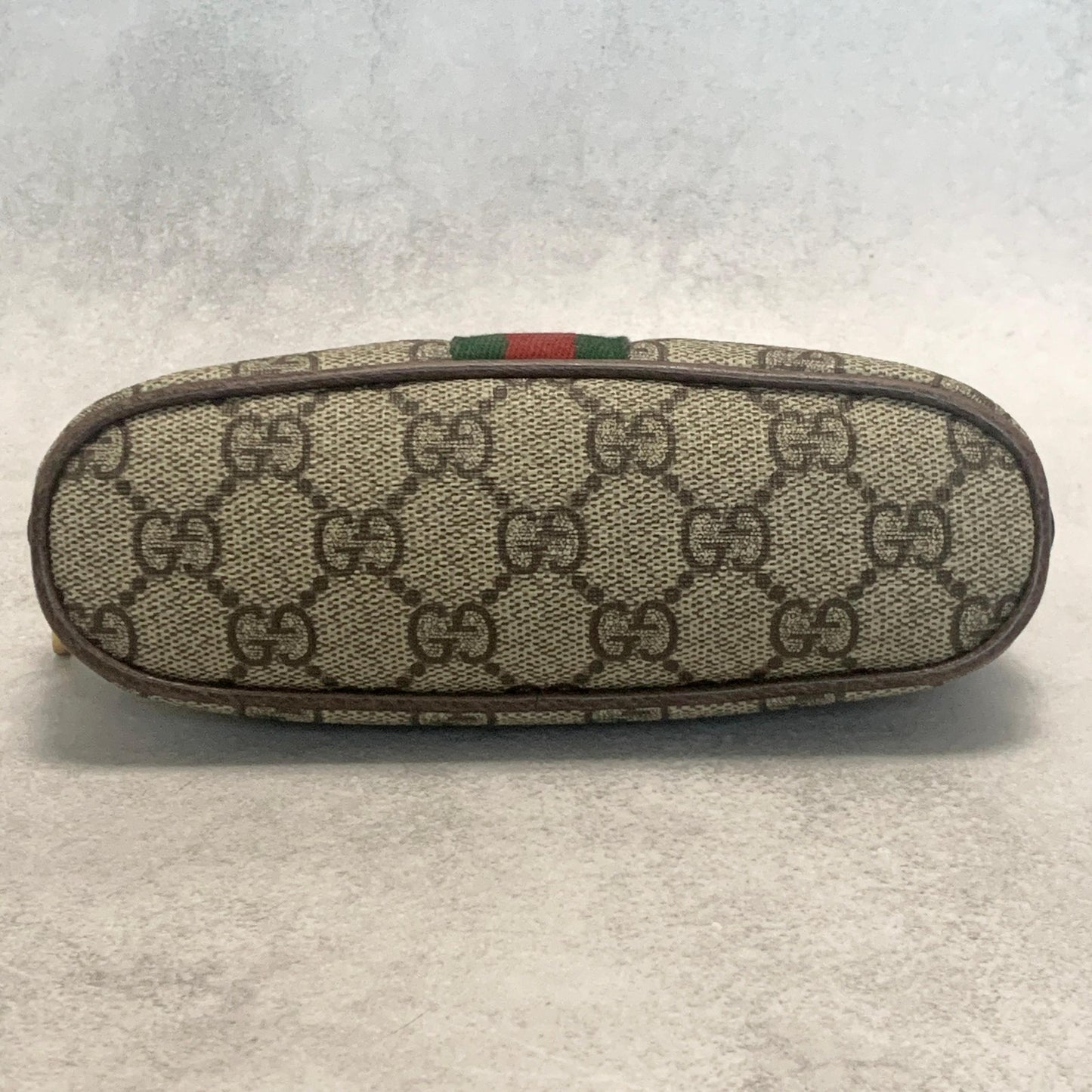 GUCCI Pouch Ophidia GG Marmont Supreme Purse Cosmetic Leather Brown Authentic