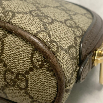 GUCCI Pouch Ophidia GG Marmont Supreme Purse Cosmetic Leather Brown Authentic