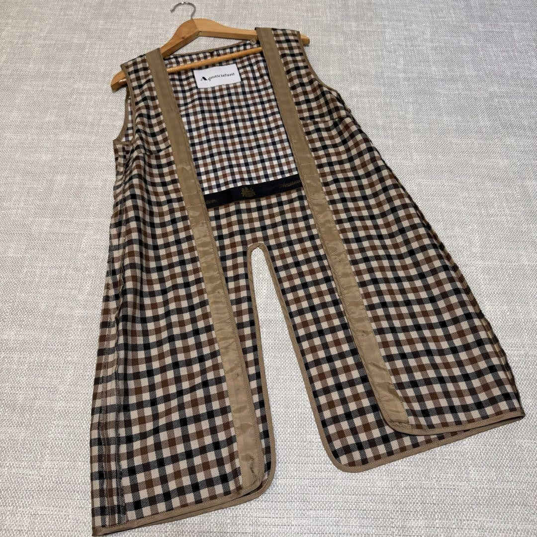 Aquascutum Trench Coat Club Check Asian fit S US size XS Beige Authentic