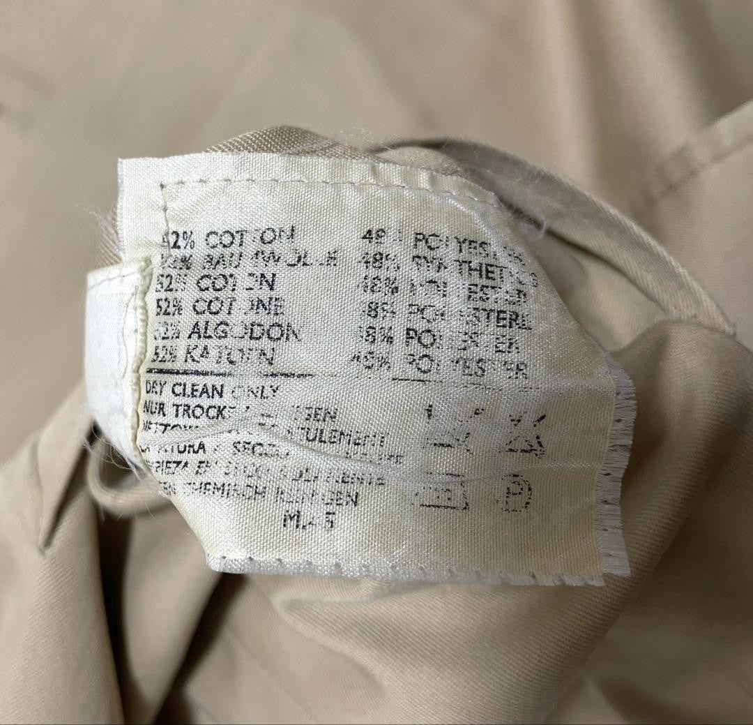 Aquascutum Long Coat Club Check Asian fit L US size M Beige Authentic