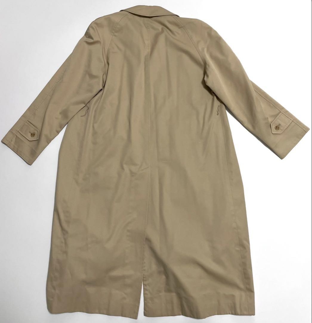 Aquascutum Long Coat Club Check Asian fit L US size M Beige Authentic