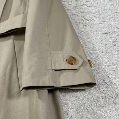 Aquascutum Trench Coat Club Check Asian fit L US size M Beige Authentic