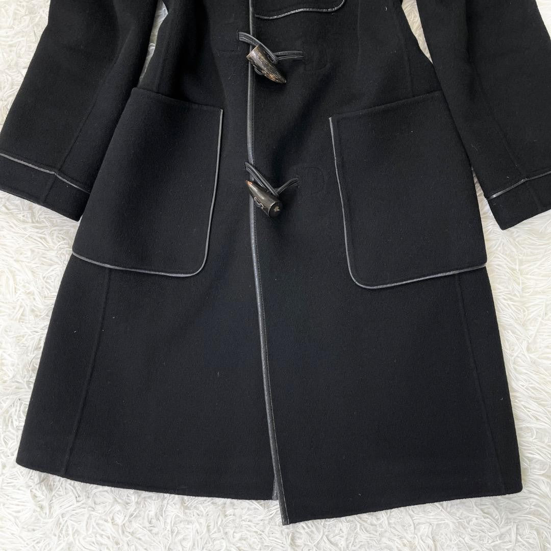 Aquascutum Long Coat Asian fit M US size S Black Authentic