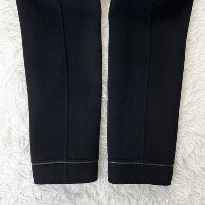 Aquascutum Long Coat Asian fit M US size S Black Authentic
