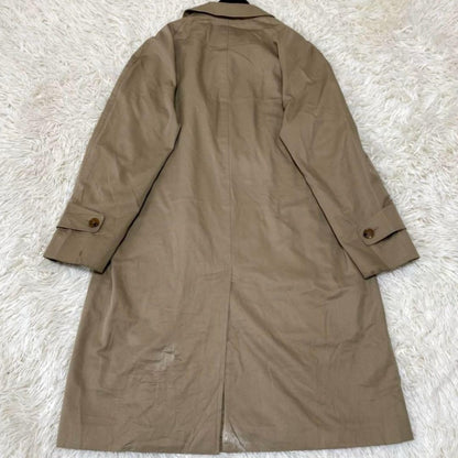 Aquascutum Trench Coat Club Check FREE SIZE Beige Authentic