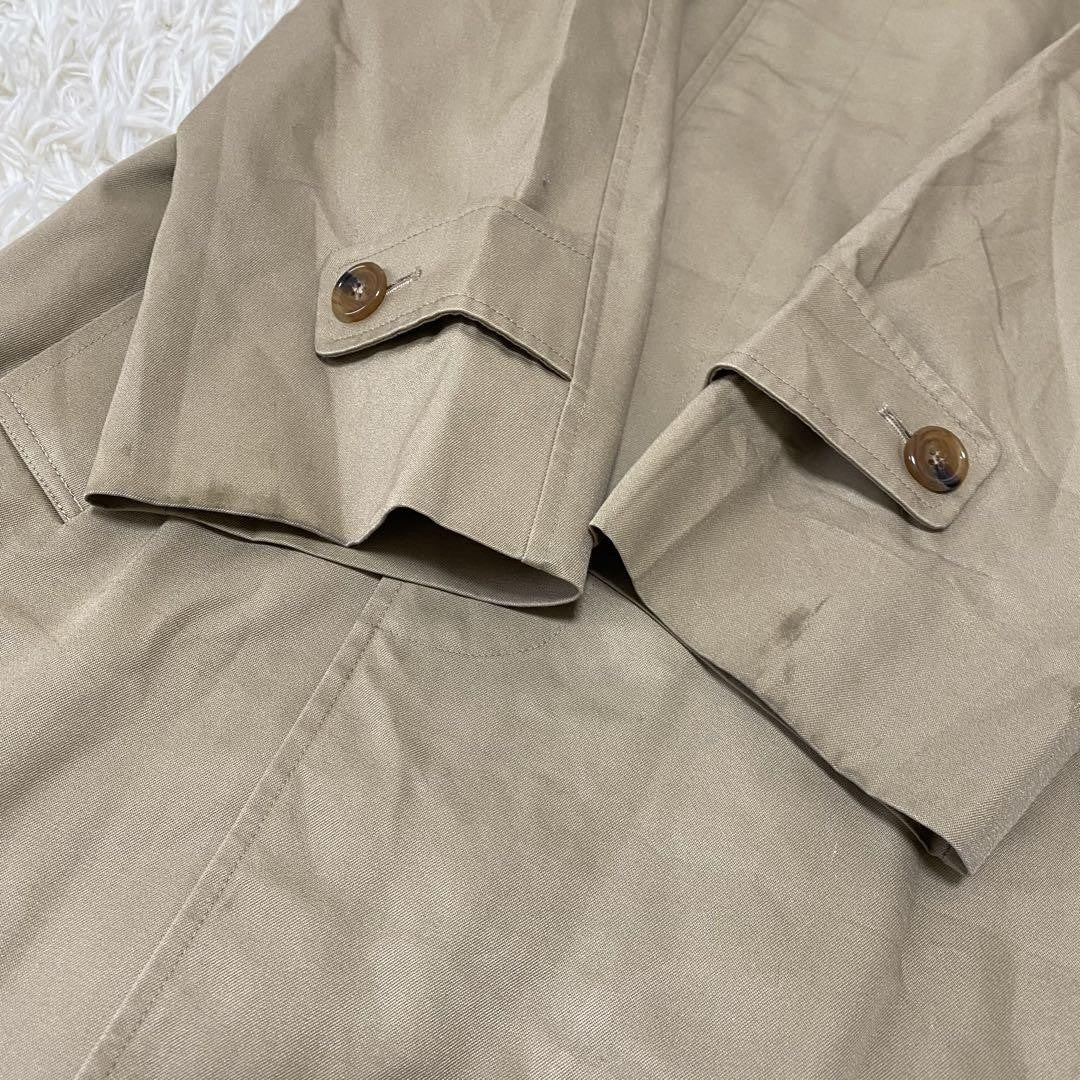 Aquascutum Trench Coat Club Check FREE SIZE Beige Authentic