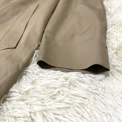 Aquascutum Trench Coat Club Check FREE SIZE Beige Authentic