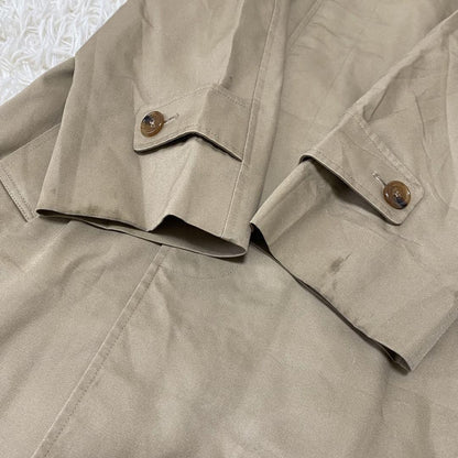 Aquascutum Trench Coat Club Check FREE SIZE Beige Authentic