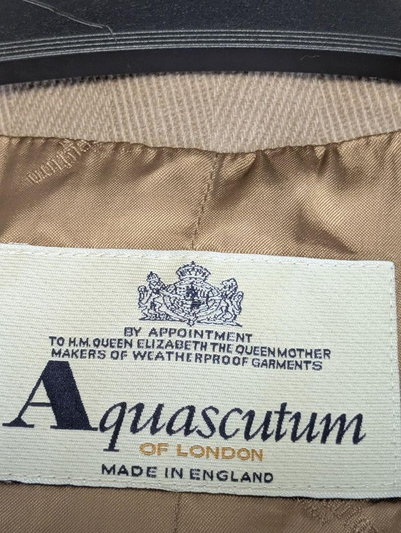 Aquascutum Long Coat Asian fit M US size S Camel Authentic