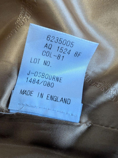 Aquascutum Long Coat Asian fit M US size S Camel Authentic