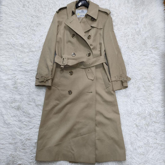 Aquascutum Trench Coat Asian fit M US size S Beige Authentic
