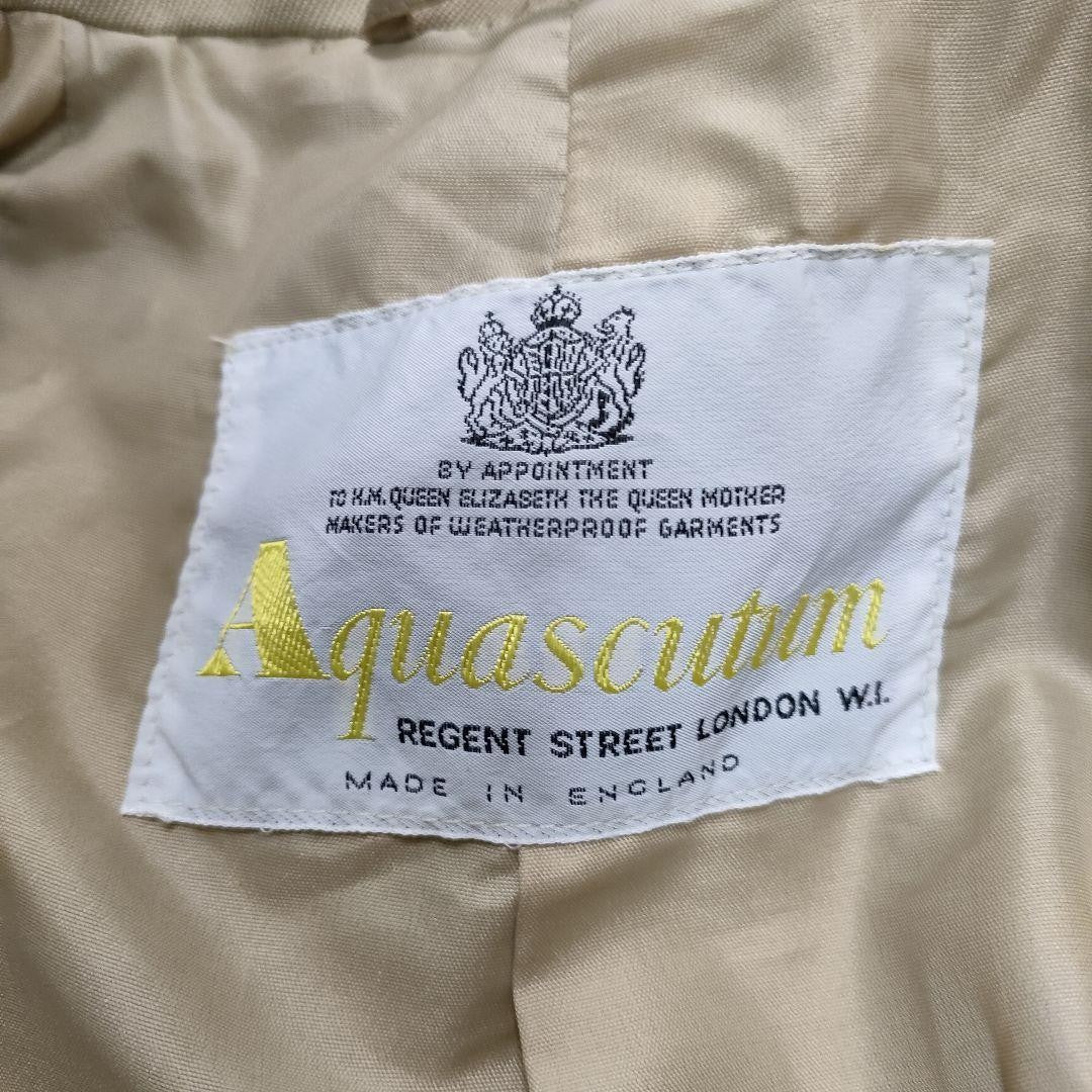 Aquascutum Trench Coat Asian fit M US size S Beige Authentic