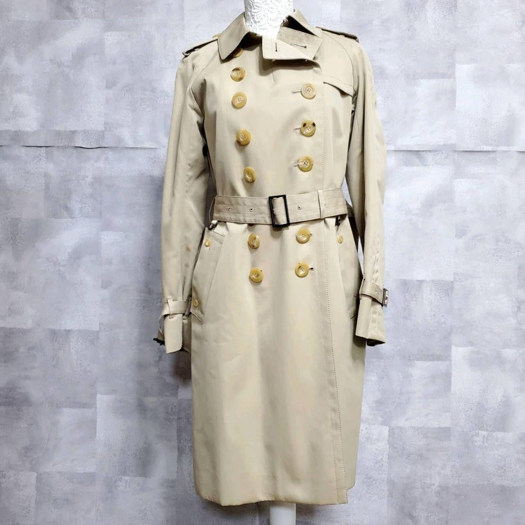 Aquascutum Trench Coat Asian fit M US size S Beige Authentic