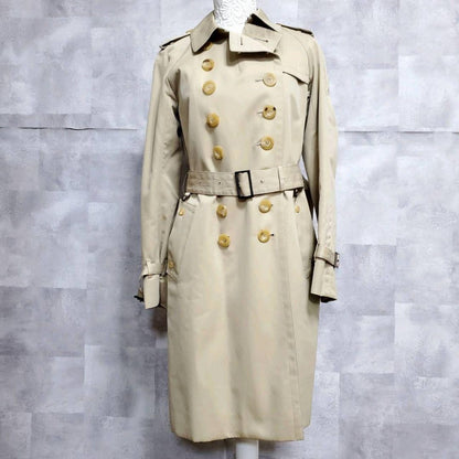 Aquascutum Trench Coat Asian fit M US size S Beige Authentic