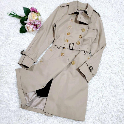 Aquascutum Trench Coat Asian fit M US size S Beige Authentic