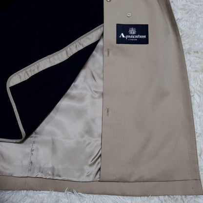 Aquascutum Trench Coat Asian fit M US size S Beige Authentic