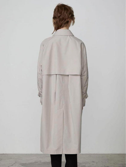 Aquascutum Trench Coat Club Check Asian fit L US size M Beige Authentic