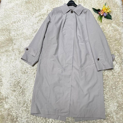 Aquascutum Trench Coat Club Check Asian fit L US size M Beige Authentic