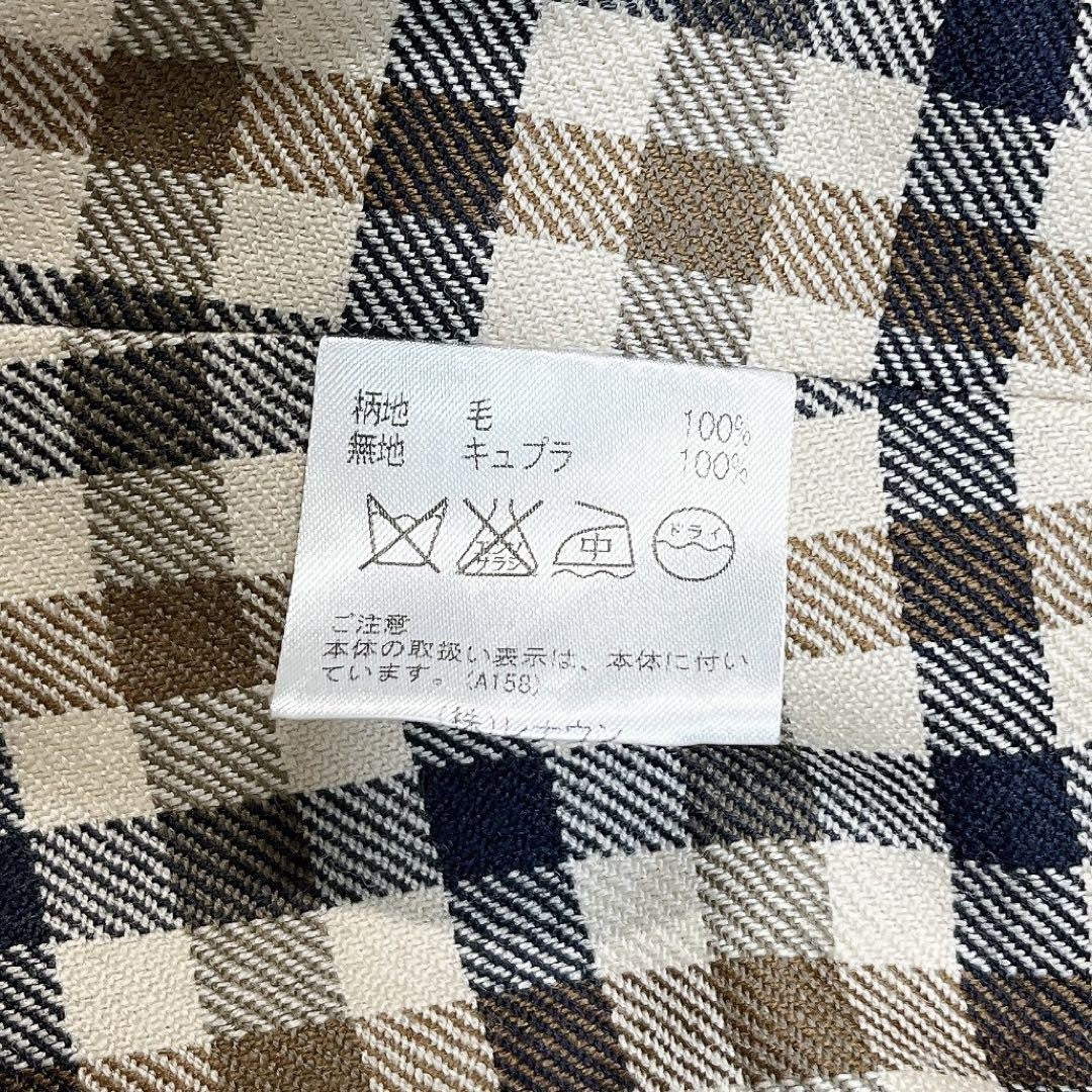Aquascutum Trench Coat Club Check Asian fit M US size S Beige Authentic