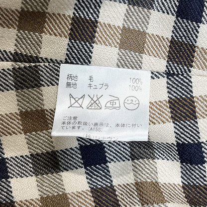 Aquascutum Trench Coat Club Check Asian fit M US size S Beige Authentic