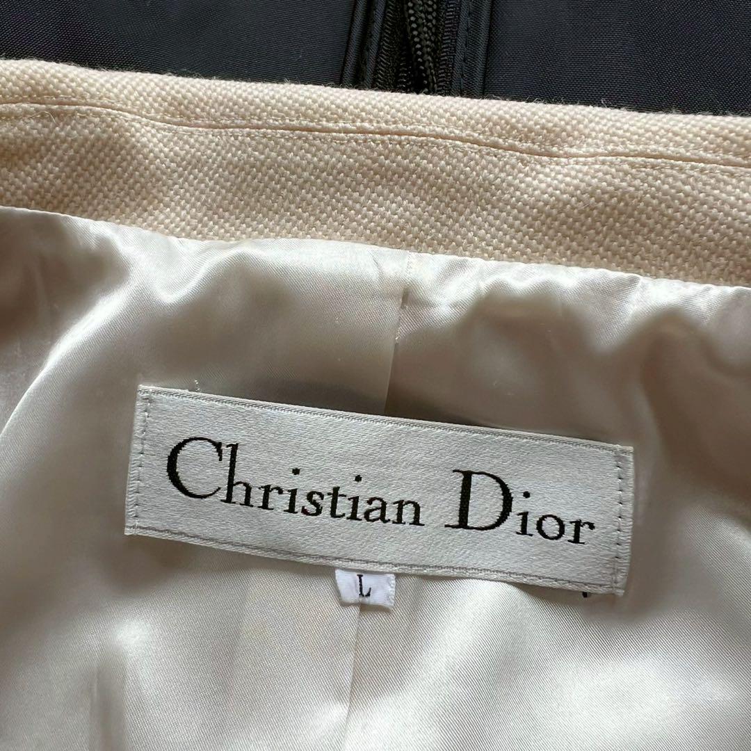 Christian Dior Tailored Jacket Asian fit L US size M Cream Authentic