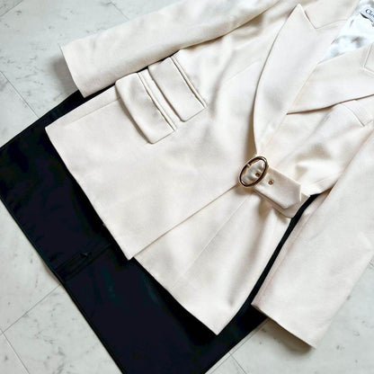 Christian Dior Tailored Jacket Asian fit L US size M Cream Authentic