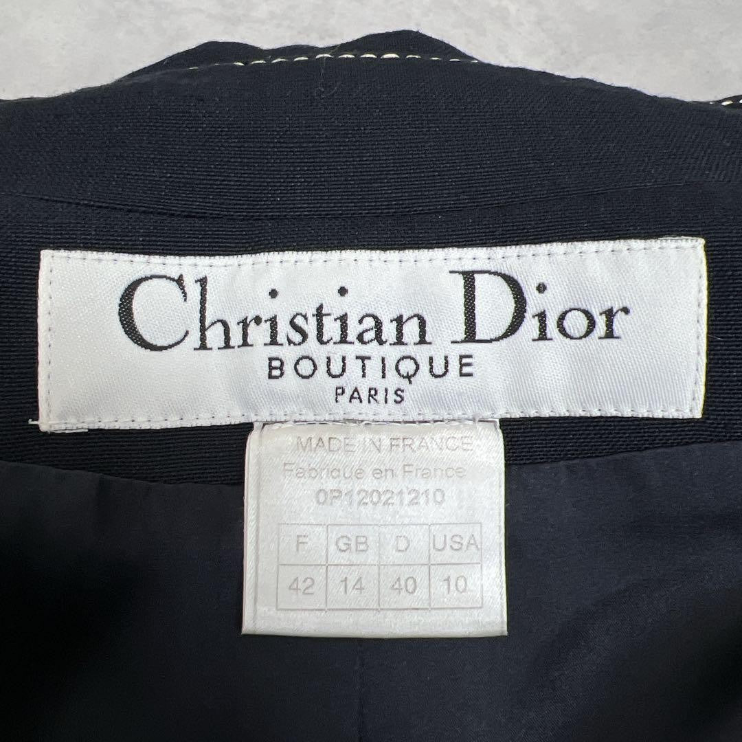 Christian Dior by John Galliano Jacket Asian fit XL 42 US size L Dark Navy Auth