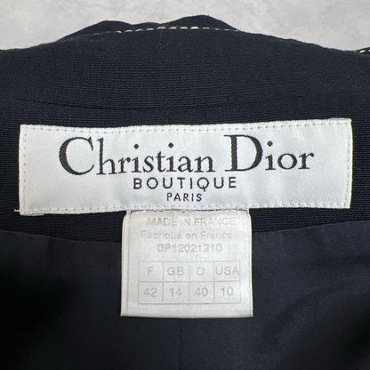 Christian Dior by John Galliano Jacket Asian fit XL 42 US size L Dark Navy Auth