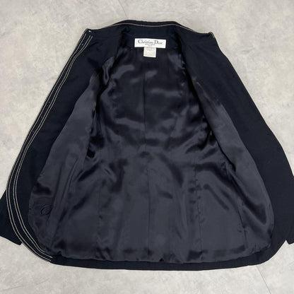 Christian Dior by John Galliano Jacket Asian fit XL 42 US size L Dark Navy Auth