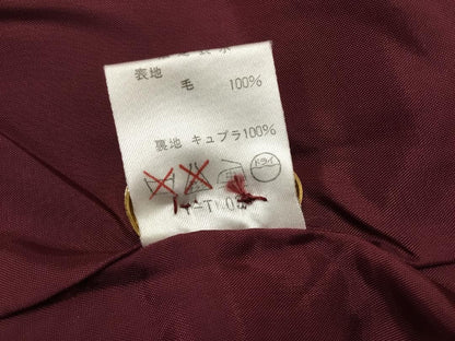 Christian Dior Tailored Jacket Asian fit M US size S Wine Red Authentic