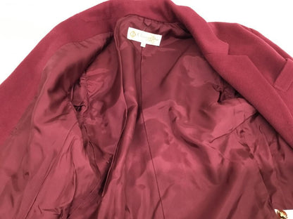 Christian Dior Tailored Jacket Asian fit M US size S Wine Red Authentic